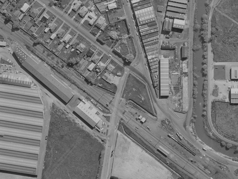 Curries Road from the air, 1970-1974