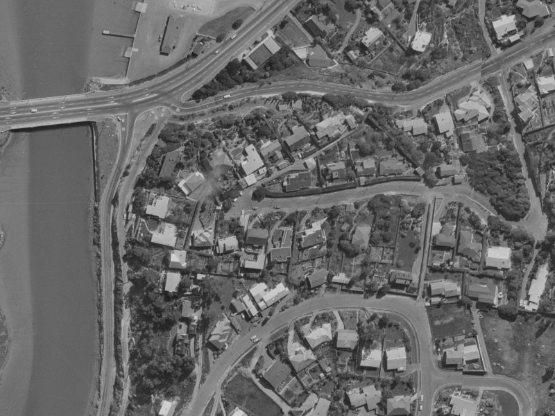 71 Te Awakura Terrace from the air, 1970-1974