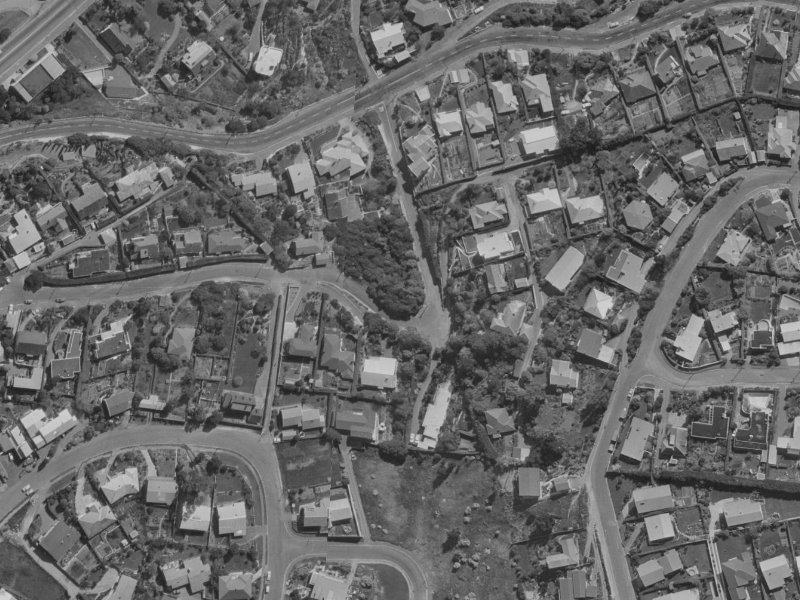 37 Te Awakura Terrace from the air, 1970-1974