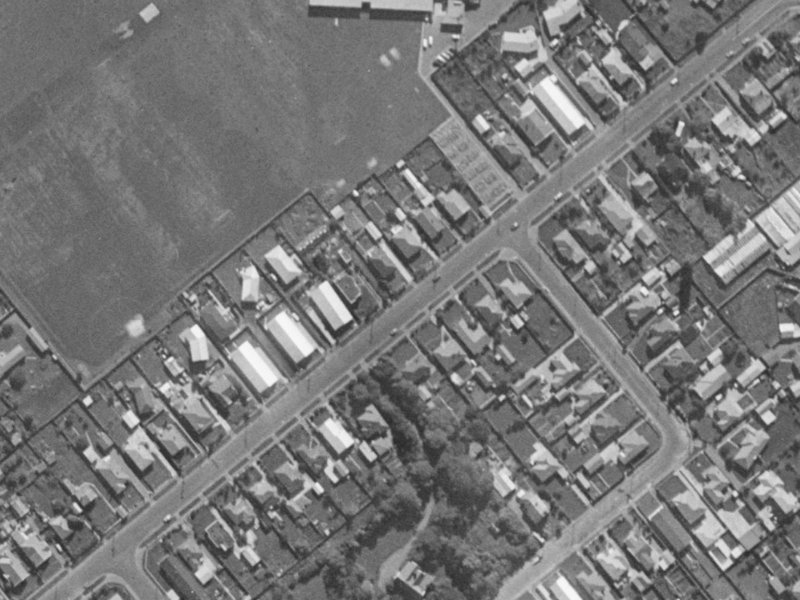 24 Mathers Road from the air, 1970-1974