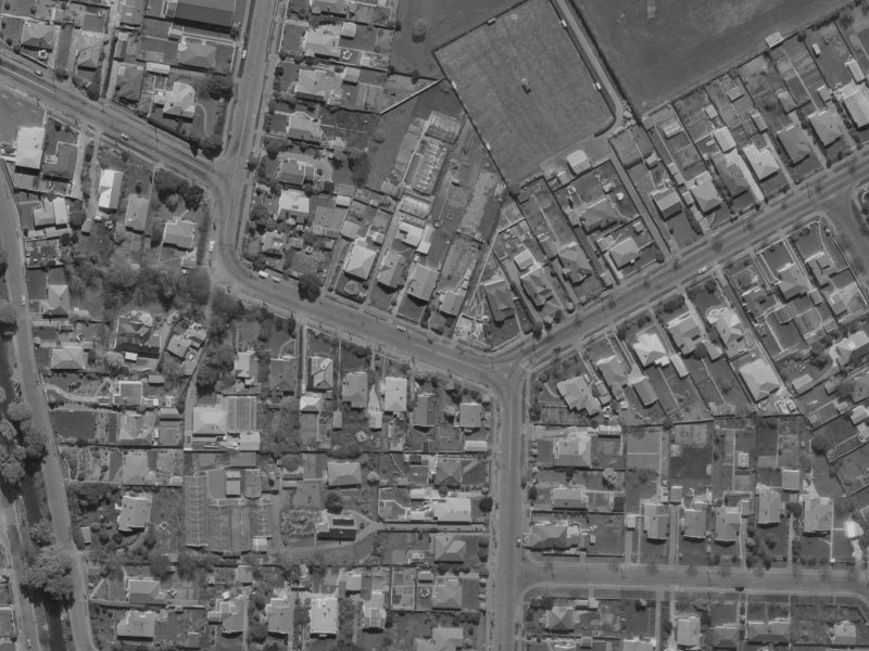 24A Saint Martins Road from the air, 1970-1974