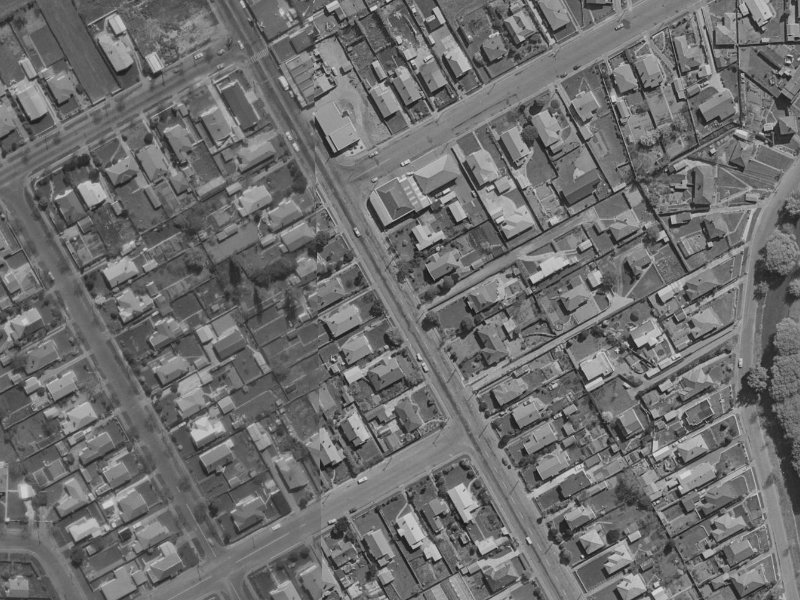 73-87 Wilsons Road from the air, 1970-1974