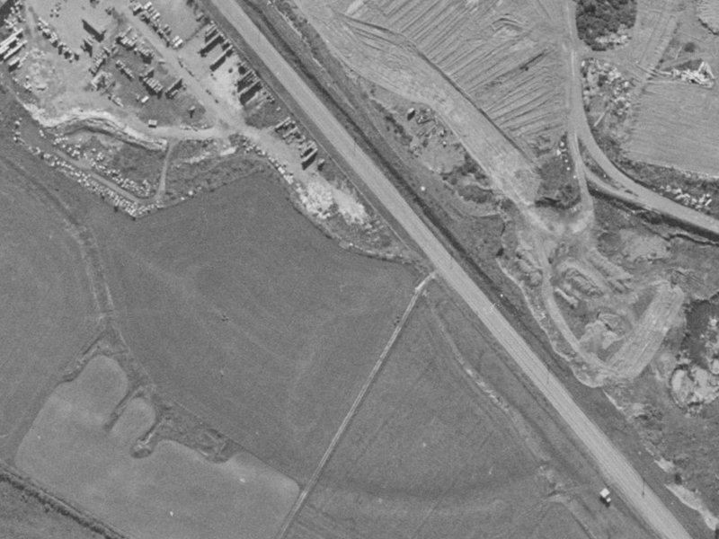 1 Columbia Avenue from the air, 1970-1974