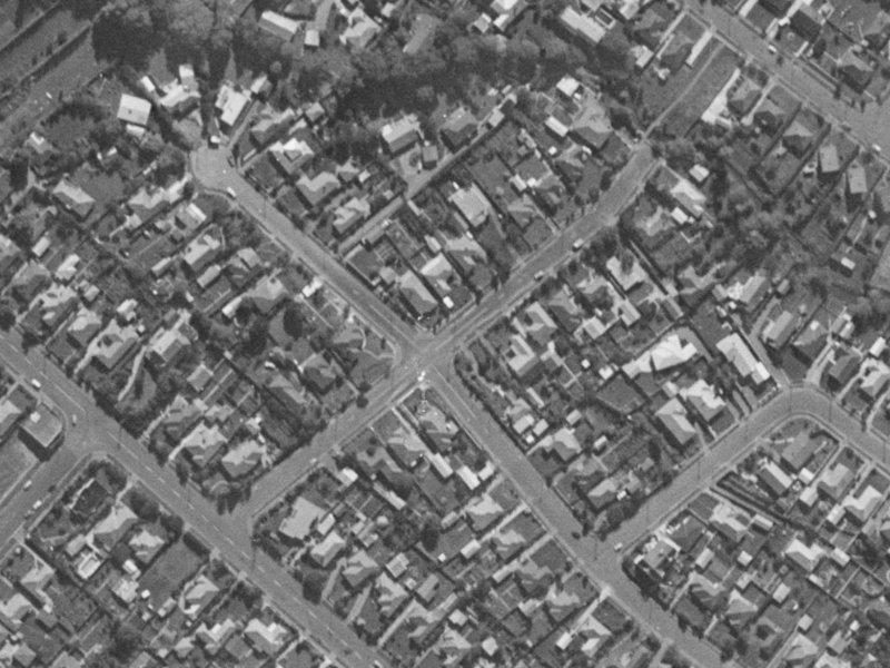 8 Smartlea Street from the air, 1970-1974
