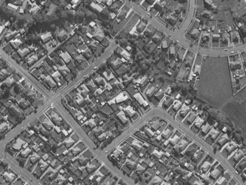 84 Greenpark Street from the air, 1970-1974
