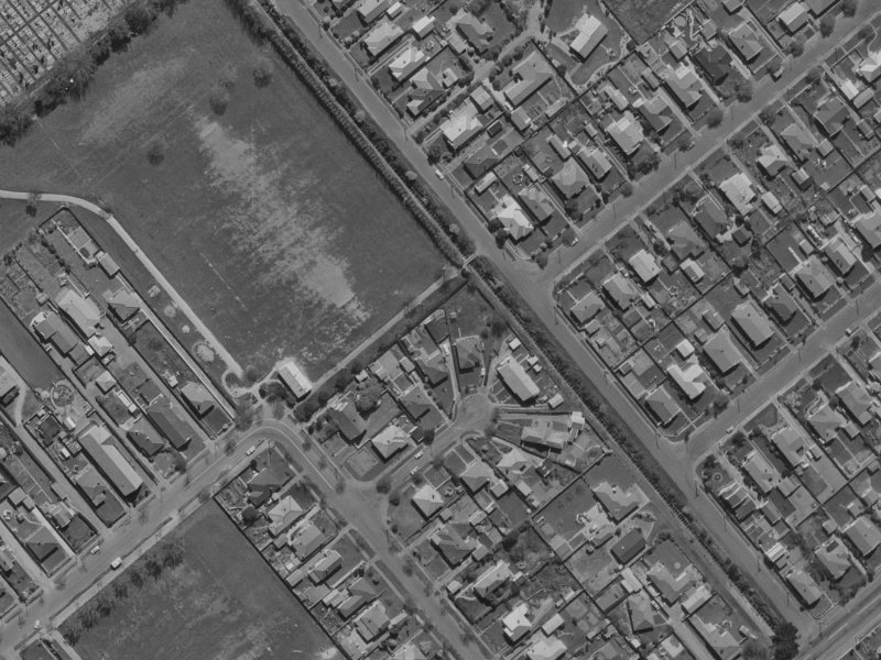 5A Bard Street from the air, 1970-1974