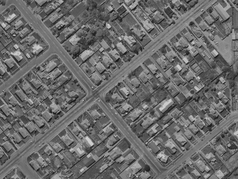 100 Somerfield Street from the air, 1970-1974
