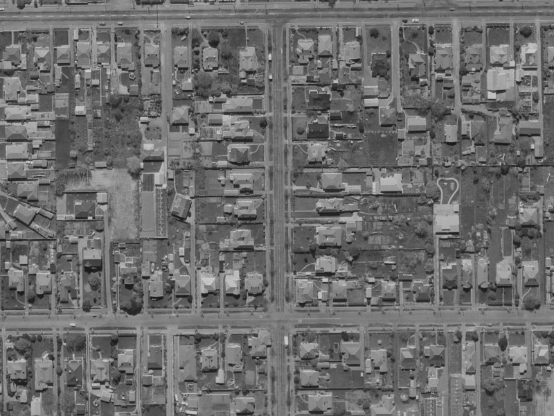 67A Norwood Street from the air, 1970-1974