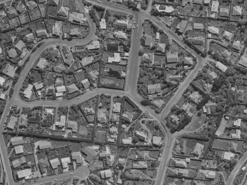45 Marama Crescent from the air, 1970-1974