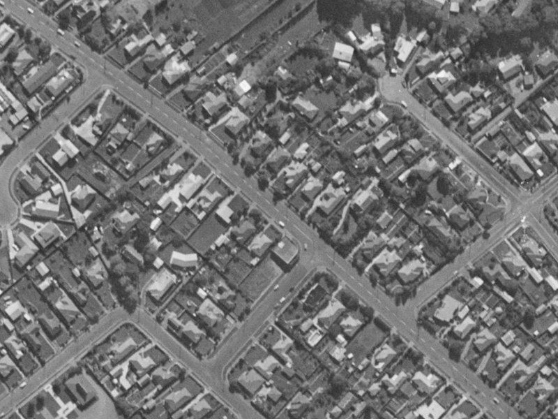 101 Hoon Hay Road from the air, 1970-1974