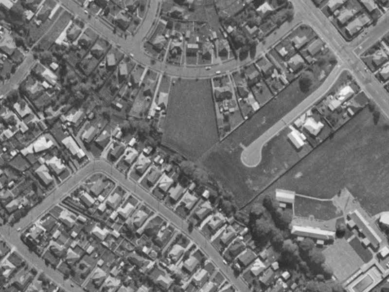 15 Urella Place from the air, 1970-1974