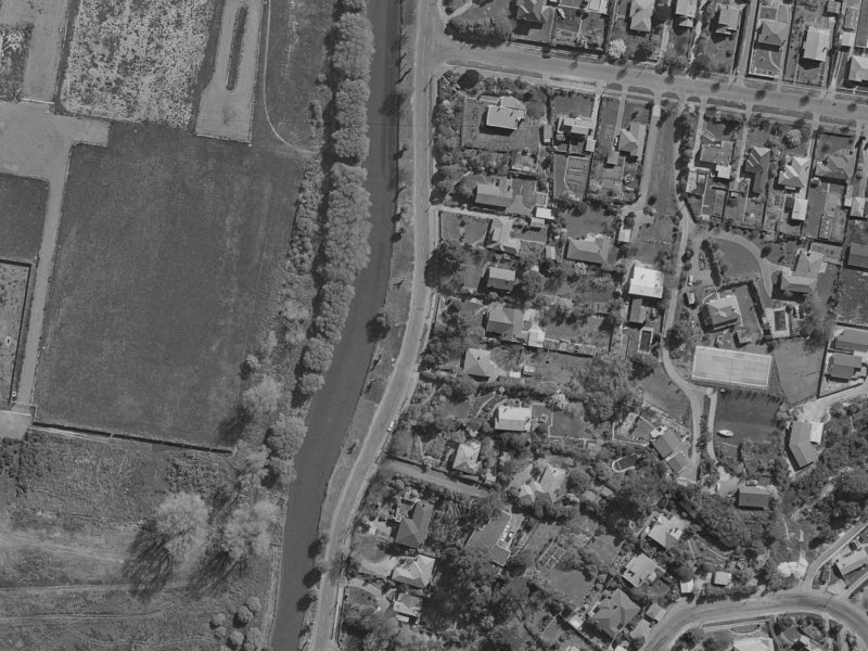 54 Aynsley Terrace from the air, 1970-1974