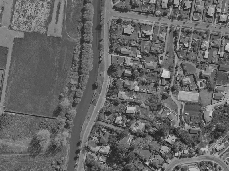 53 Aynsley Terrace from the air, 1970-1974