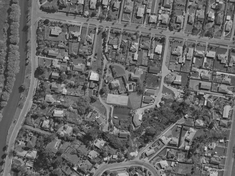 10 Grange Street from the air, 1970-1974