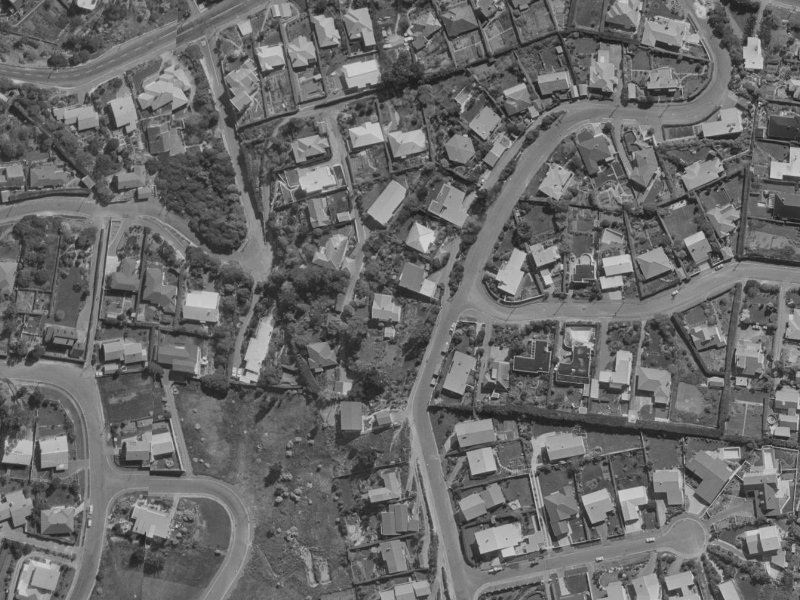 24 Marama Crescent from the air, 1970-1974