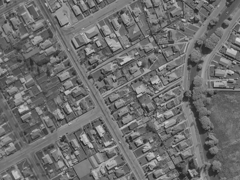 74 Wilsons Road South from the air, 1970-1974