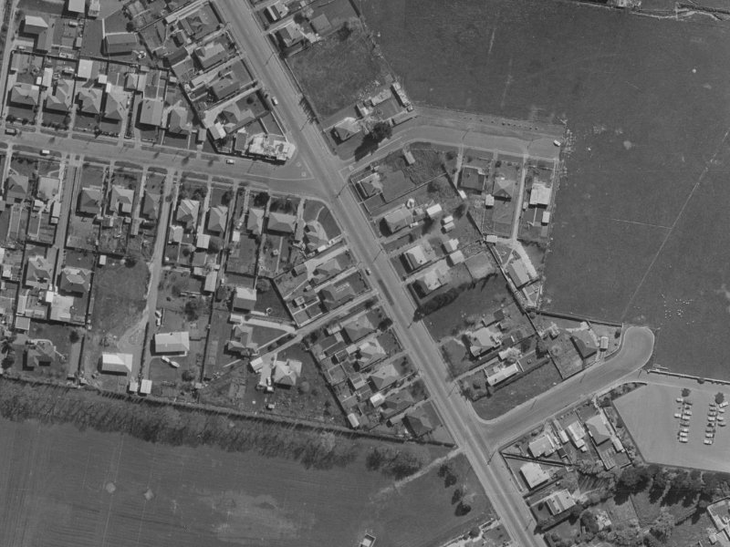 266 Opawa Road from the air, 1970-1974