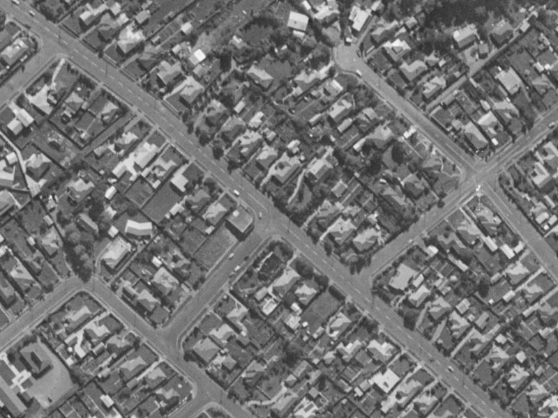 105 Hoon Hay Road from the air, 1970-1974