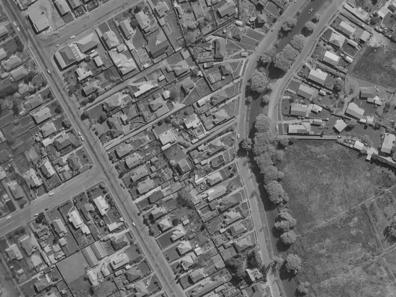 272 Riverlaw Terrace from the air, 1970-1974
