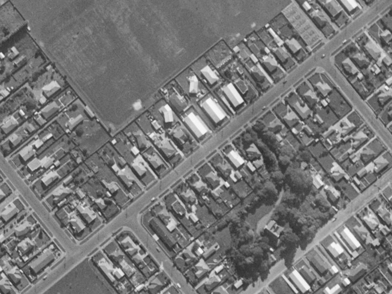 34A Mathers Road from the air, 1970-1974