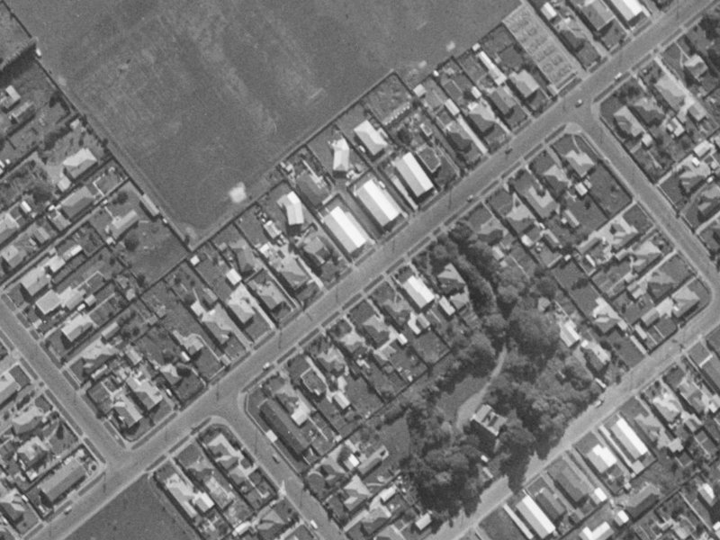 34 Mathers Road from the air, 1970-1974