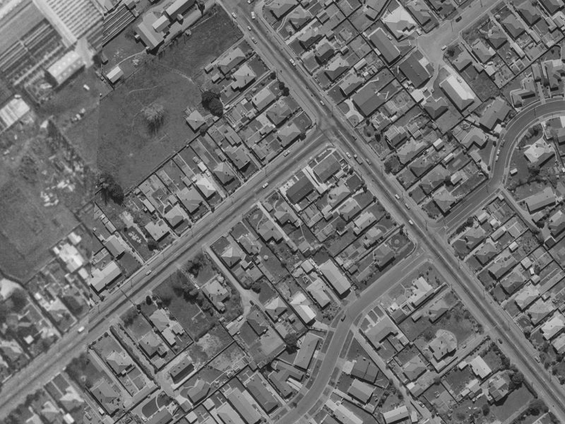 6 Strauss Place from the air, 1970-1974