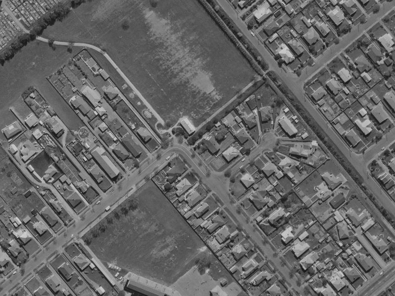 63 Studholme Street from the air, 1970-1974