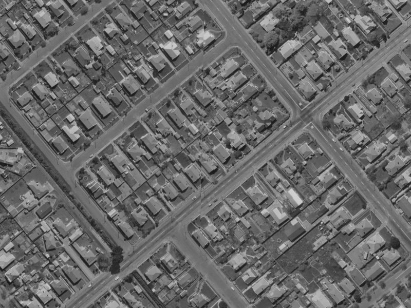 95 Somerfield Street from the air, 1970-1974