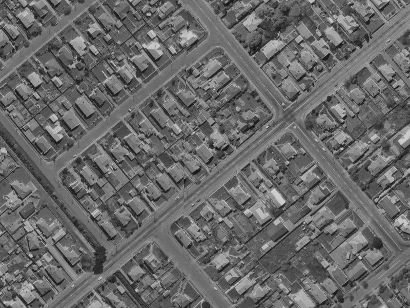 97 Somerfield Street from the air, 1970-1974
