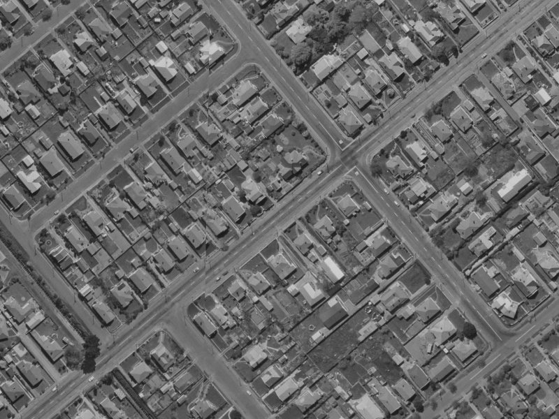 99 Somerfield Street from the air, 1970-1974