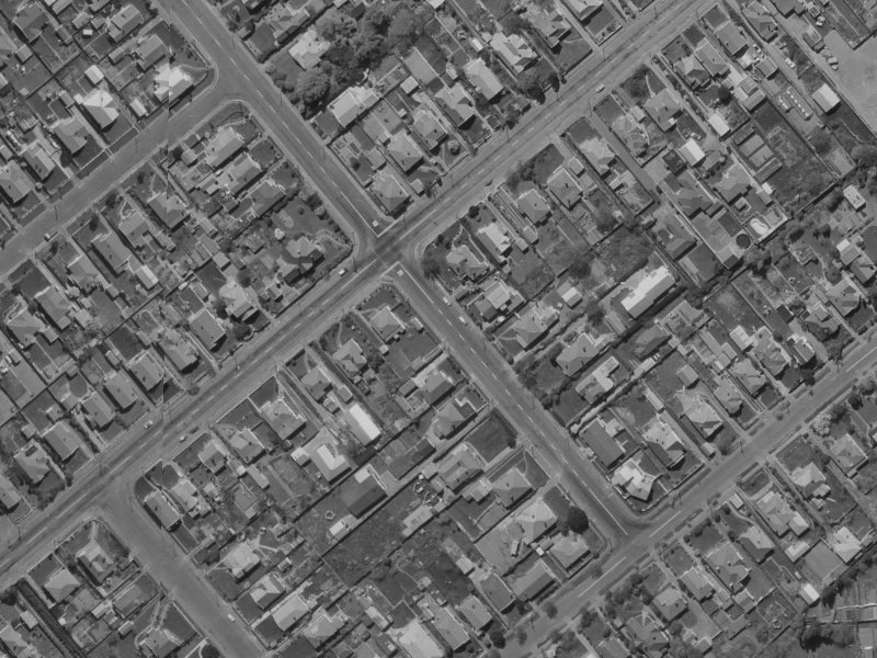 21 Selwyn Street from the air, 1970-1974