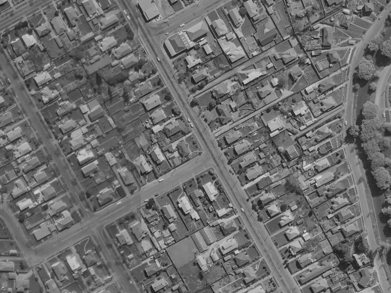 73 Wilsons Road from the air, 1970-1974