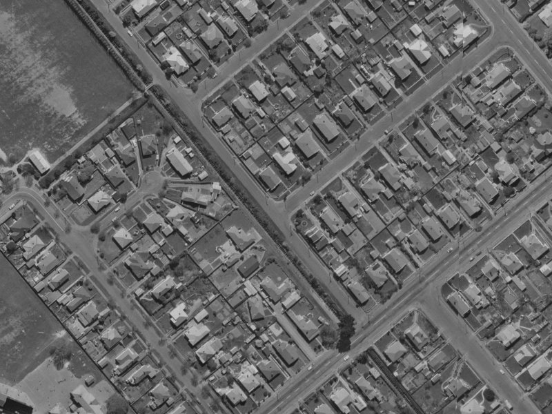 24 Woodard Terrace from the air, 1970-1974