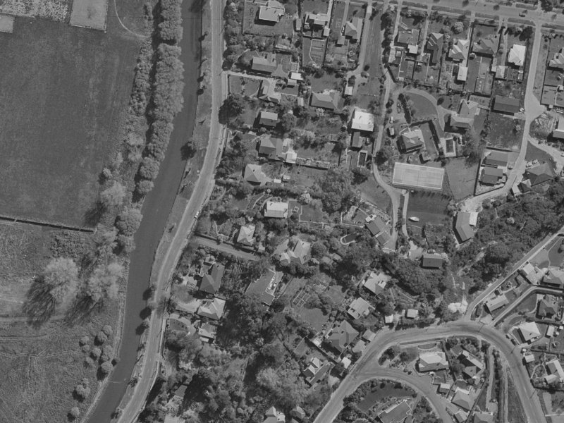 57 Aynsley Terrace from the air, 1970-1974