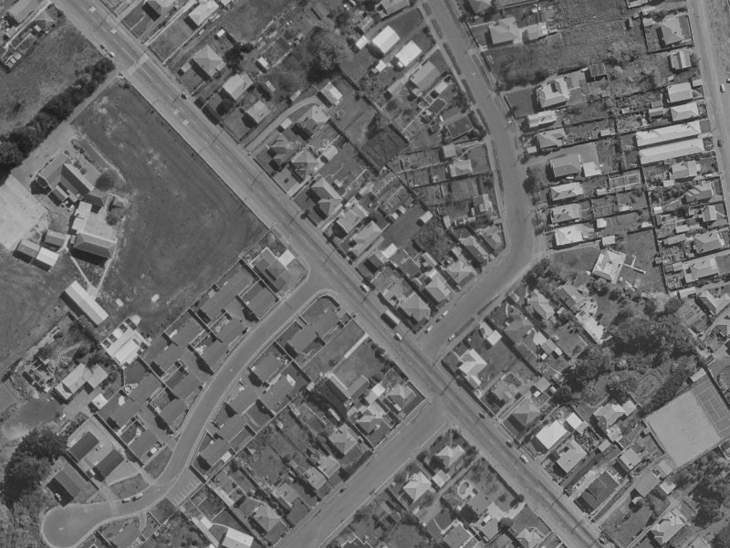 63E Main Road from the air, 1970-1974