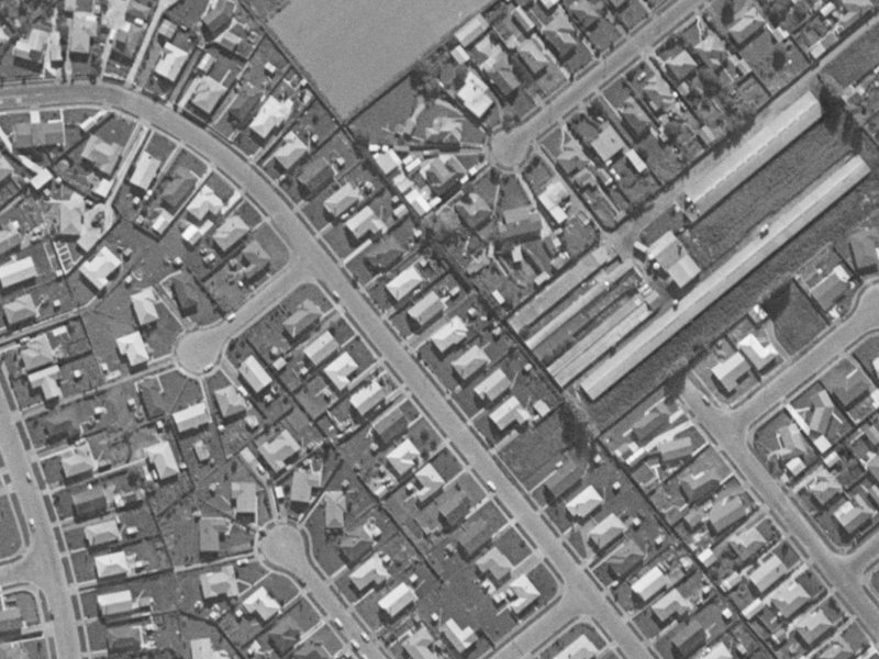 35 Redgrave Street from the air, 1970-1974