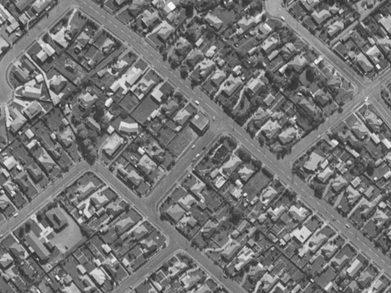 2B Lewis Street from the air, 1970-1974