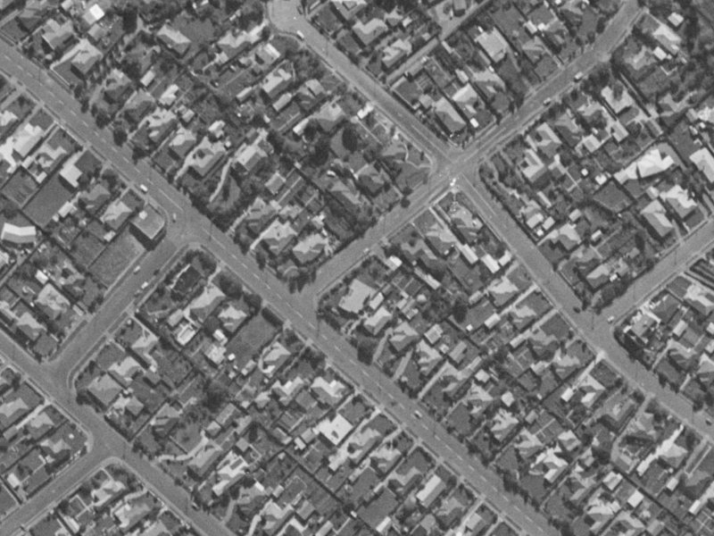 2A Smartlea Street from the air, 1970-1974