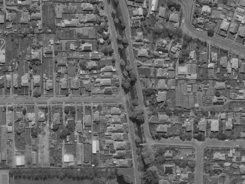 233 Eastern Terrace from the air, 1970-1974
