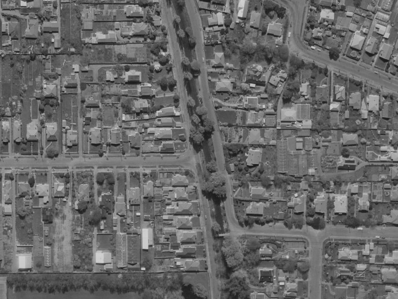 233 Eastern Terrace from the air, 1970-1974