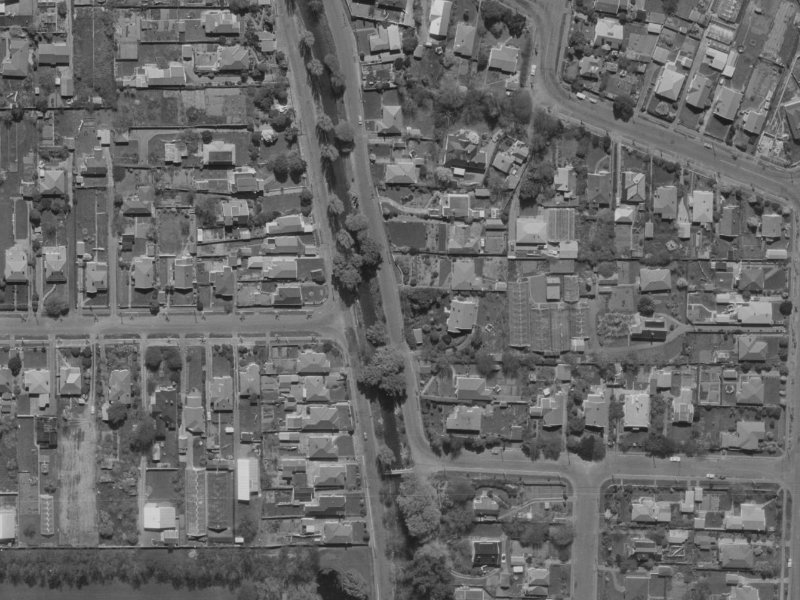 90 Palatine Terrace from the air, 1970-1974
