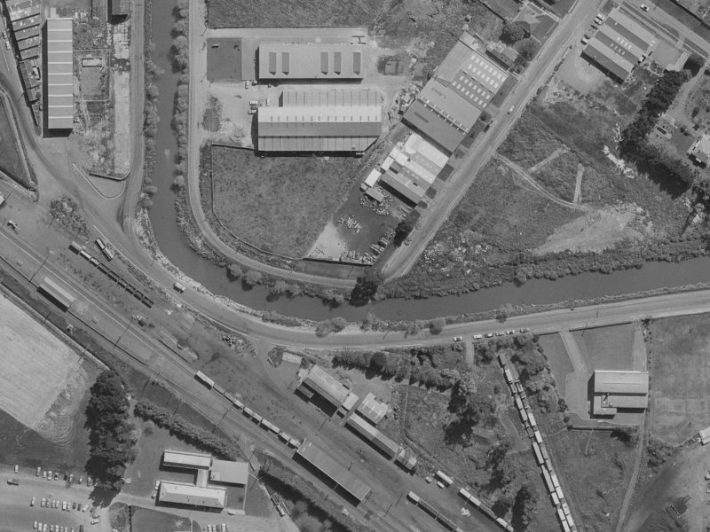 129 Bamford Street from the air, 1970-1974