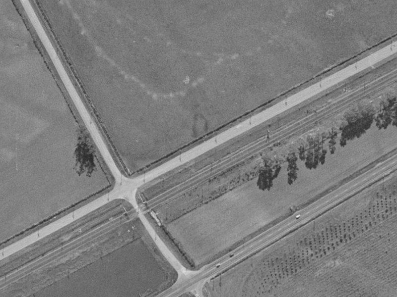 4 Dawsons Road from the air, 1970-1974