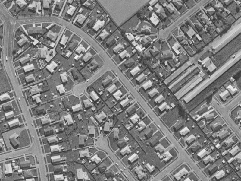 24 Redgrave Street from the air, 1970-1974
