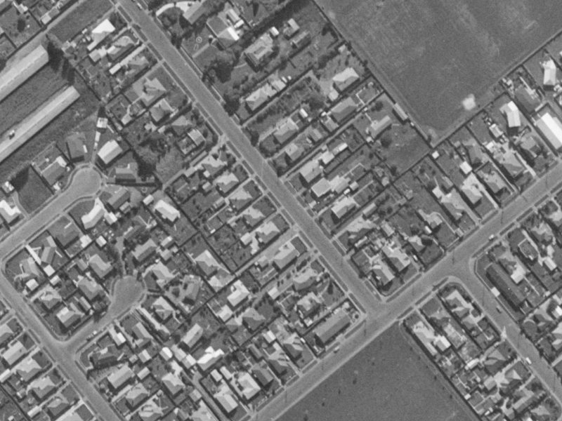 69 Tankerville Road from the air, 1970-1974