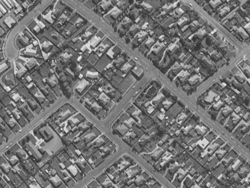 Lewis Street from the air, 1970-1974