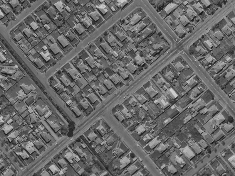 91 Somerfield Street from the air, 1970-1974