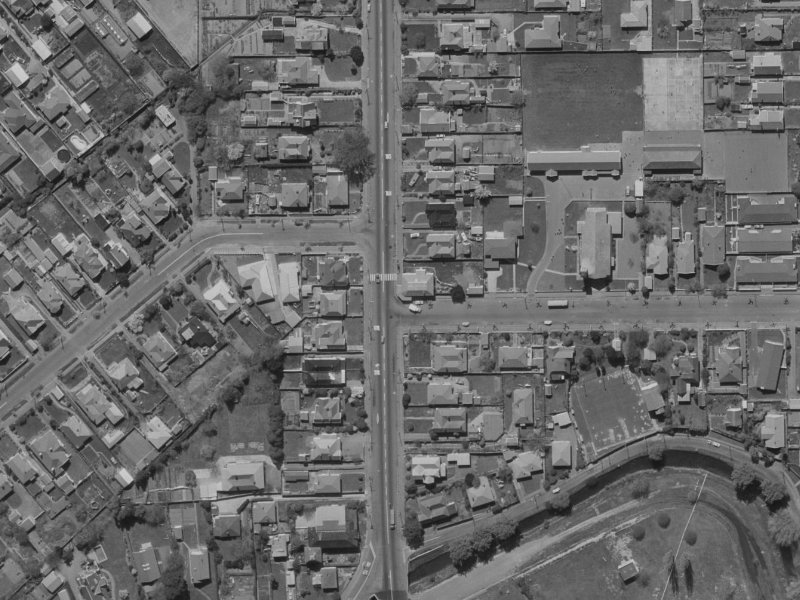 92 Colombo Street from the air, 1970-1974