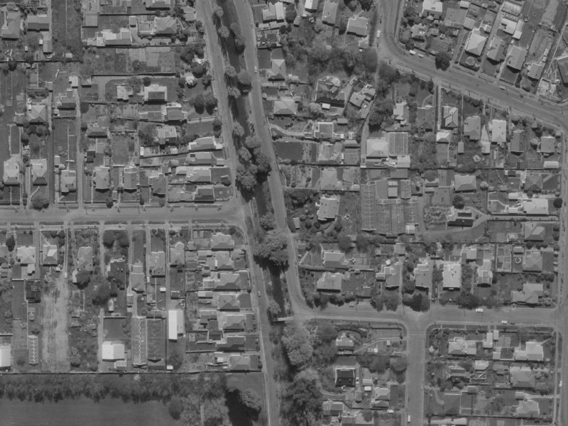 87 Palatine Terrace from the air, 1970-1974