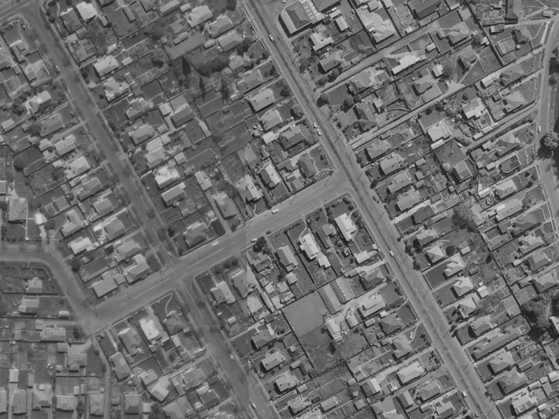 53 Koromiko Street from the air, 1970-1974